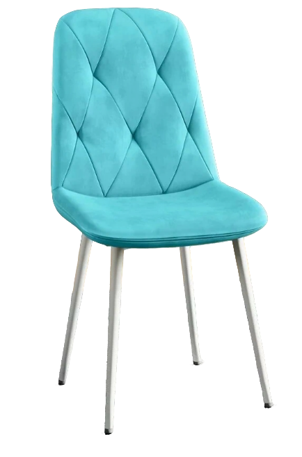 Стул DC-2103 (каркас белый тк.тиффани/ Velvet HLR-58) Стул DC-2103 (каркас белый тк.тиффани/ Velvet HLR-58)