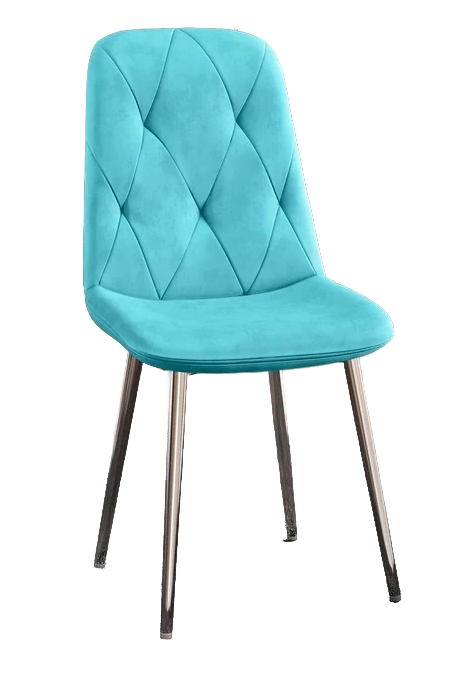 Стул DC-2103 (каркас хром тк.тиффани/ Velvet HLR-58) Стул DC-2103 (каркас хром тк.тиффани/ Velvet HLR-58)