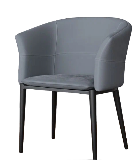 Стул DC-2289 (каркас черный тк.серый/ Velvet HLR-20)