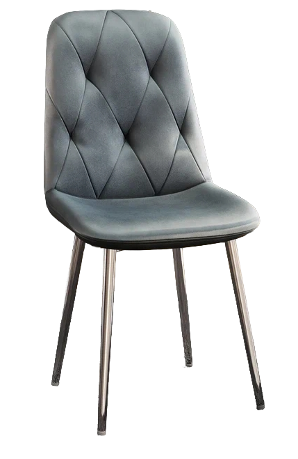 Стул DC-2103 (каркас хром тк.серый/ Velvet HLR-20) Стул DC-2103 (каркас хром тк.серый/ Velvet HLR-20)