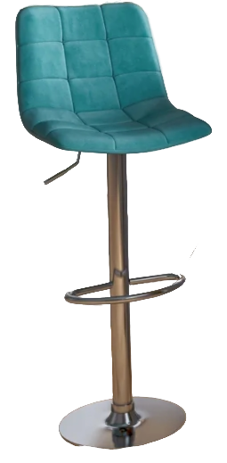 Стул барный BC-100 (каркас хром тк.Тиффани/ Velvet HLR-58) Стул барный BC-100 (каркас хром тк.Тиффани/ Velvet HLR-58)