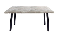 Стол Фостер М 1200*800*750 Ноги КС-60 /черный металл (комплект) (Сланец светлый 1015)