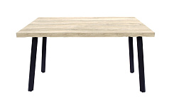 Стол Фостер М 1200*800*750 Ноги КС-60 /черный металл (комплект) (Дуб Мадуро 6289)